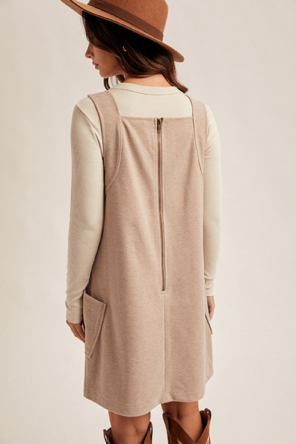 Woven Pinafore Dress