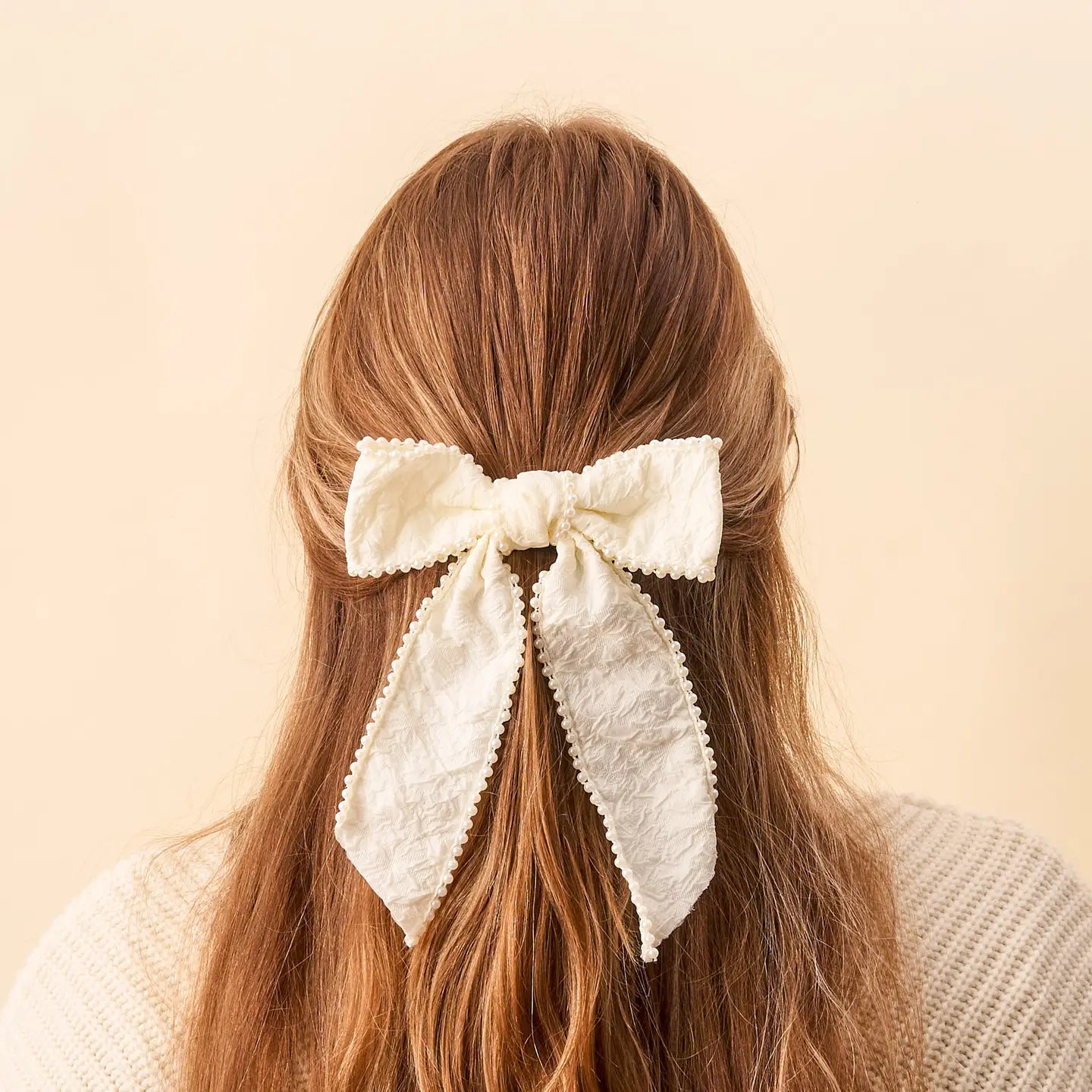 Pearl Hair Bow