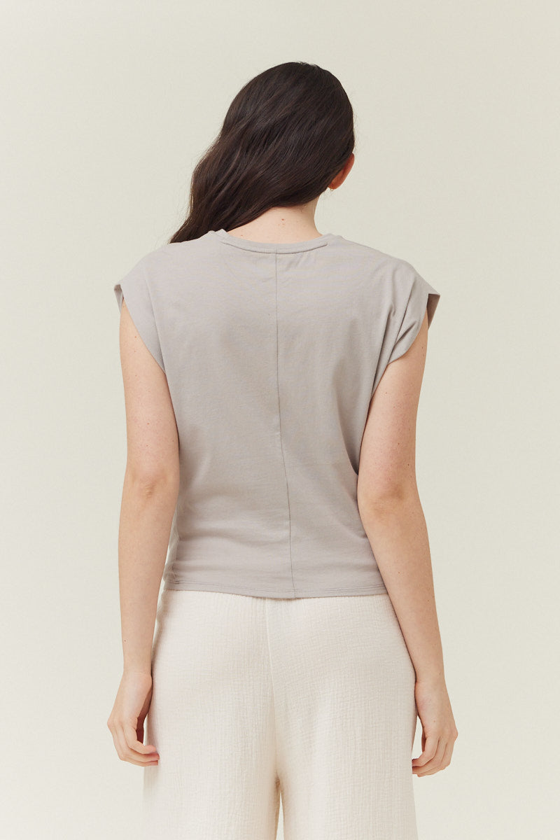 THIN COTTON JERSEY TOP