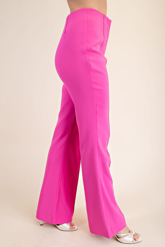 Flared High-Waisted Pants