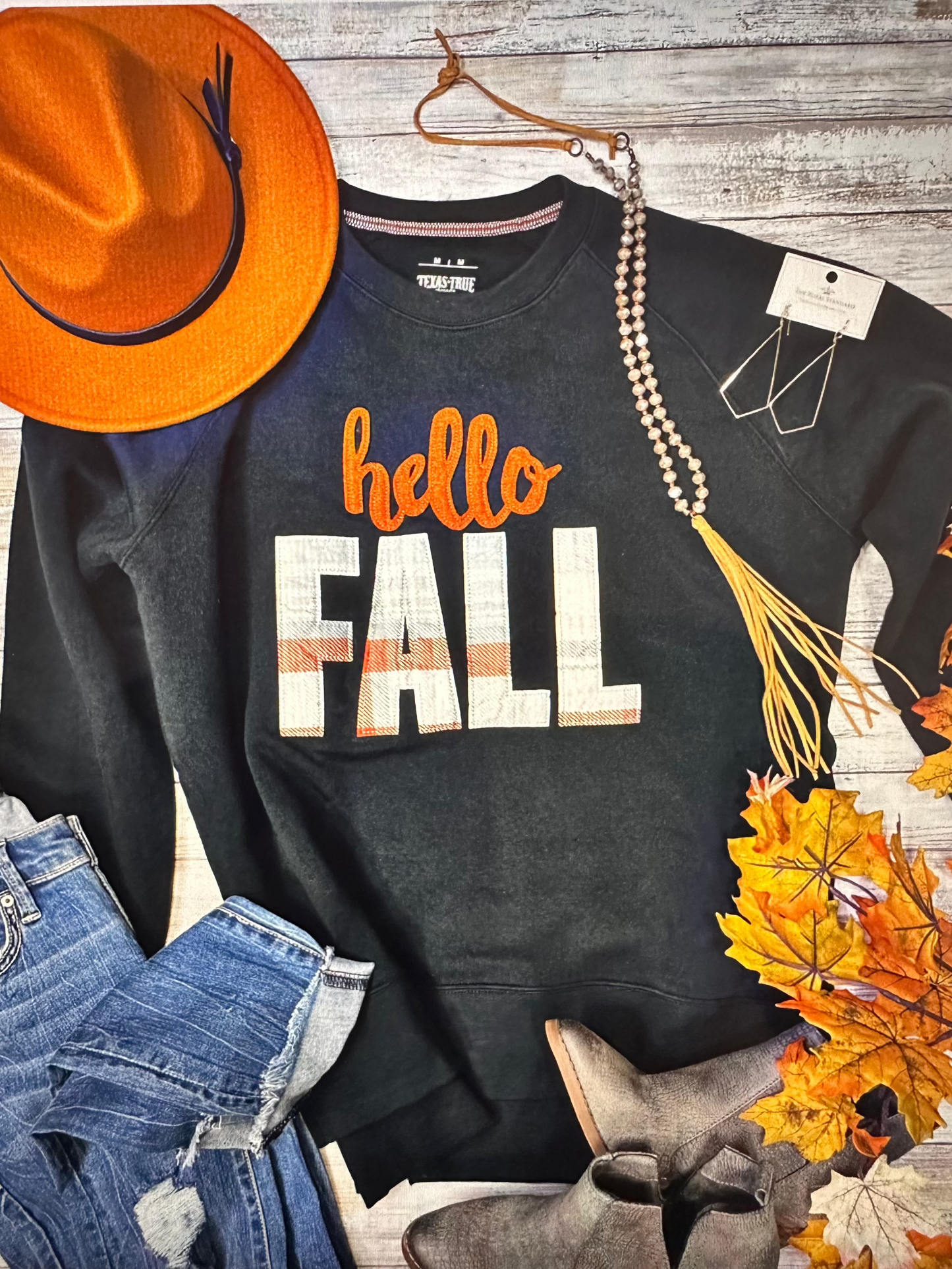 Hello Fall Applique Sweatshirt