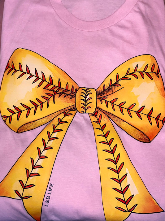 Softball Bow Tee