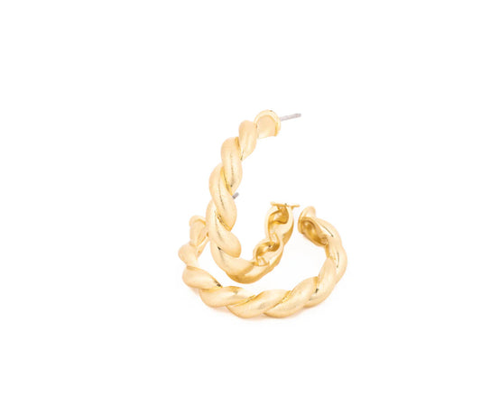 Everly Medium Gold Earrings