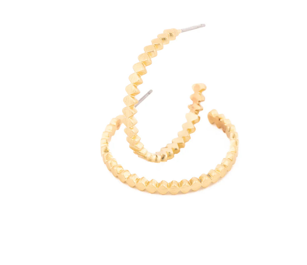 Isabelle Medium Gold Earrings