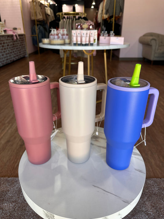 Flip Straw Lid 40oz Tumbler