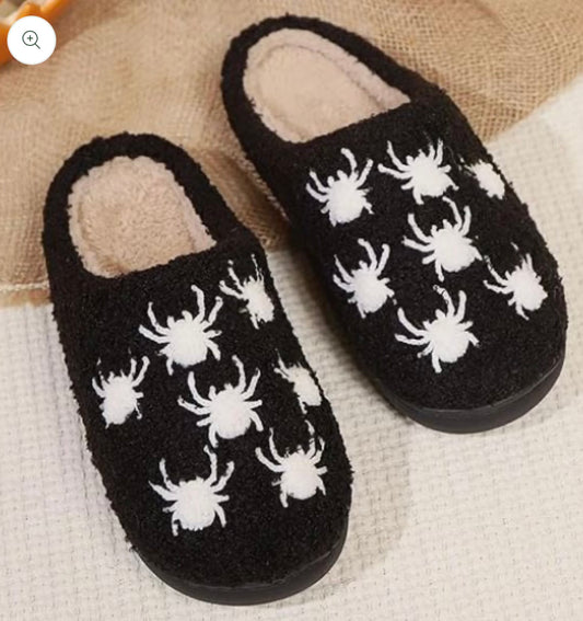 Halloween Spider Cozy Slippers