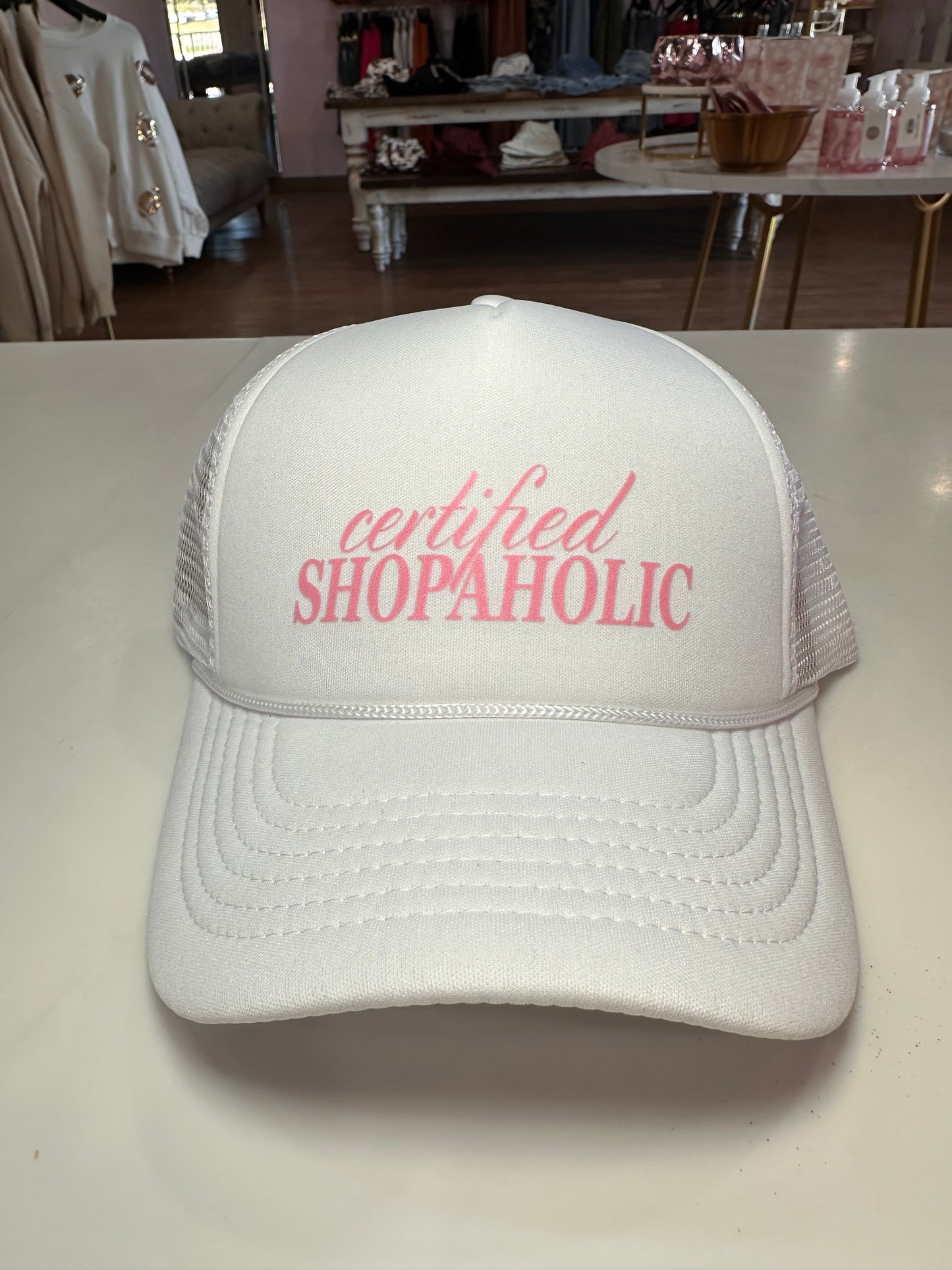 Certified Shopaholic Trucker Hat