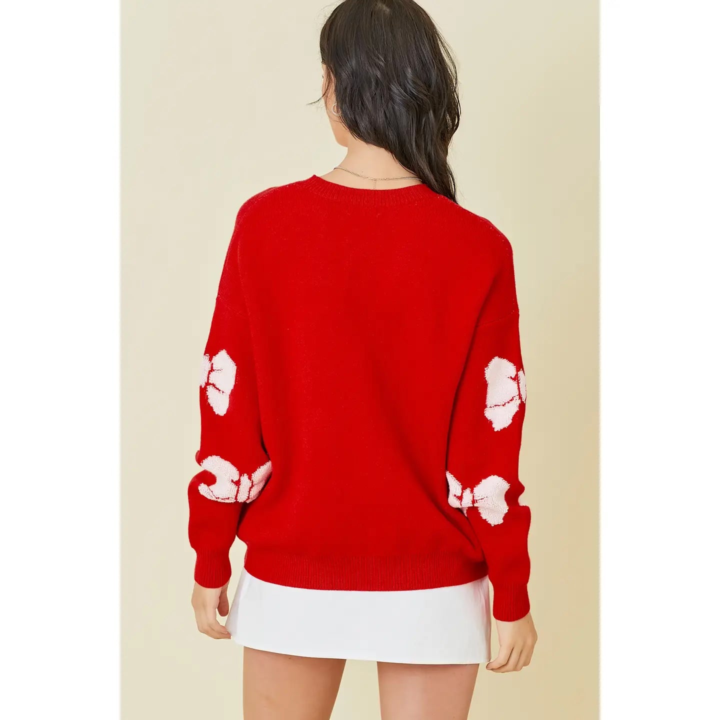 Red Bow Sweater