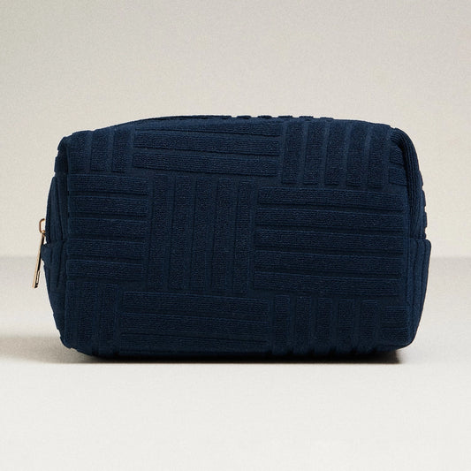 Luxe Terry Fabric Travel Pouch -Medium